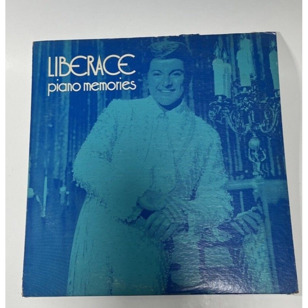 LIBERACE   RARE PIANO SKETCH ON ALBUM “Liberace Piano Memories” LP
